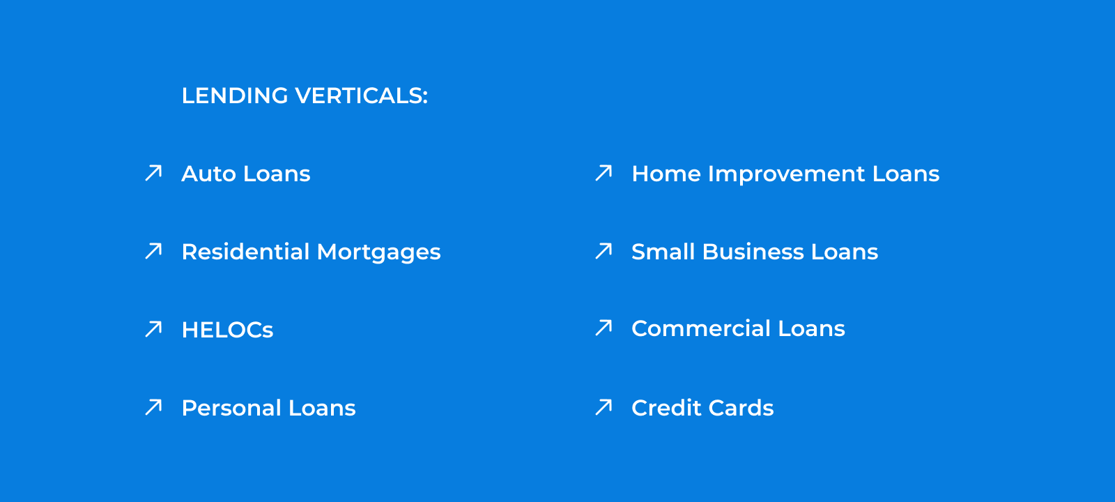 Lending Verticals