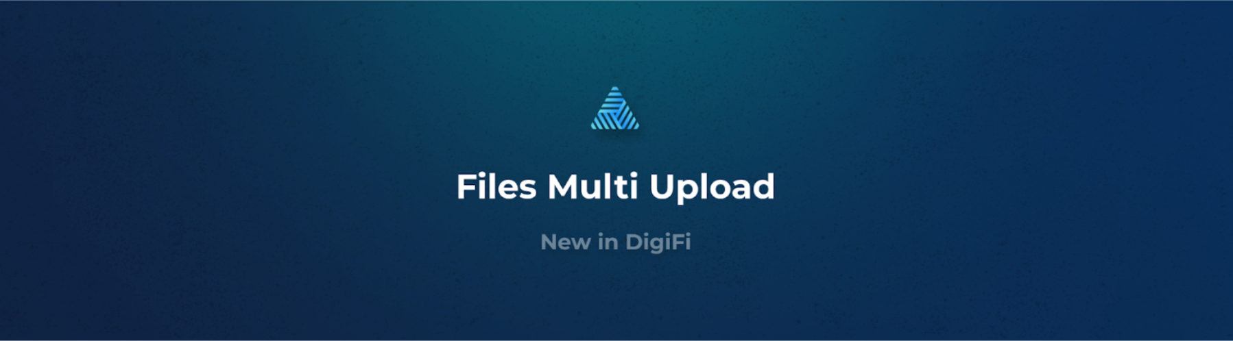 New in DigiFi: Files Multi Upload